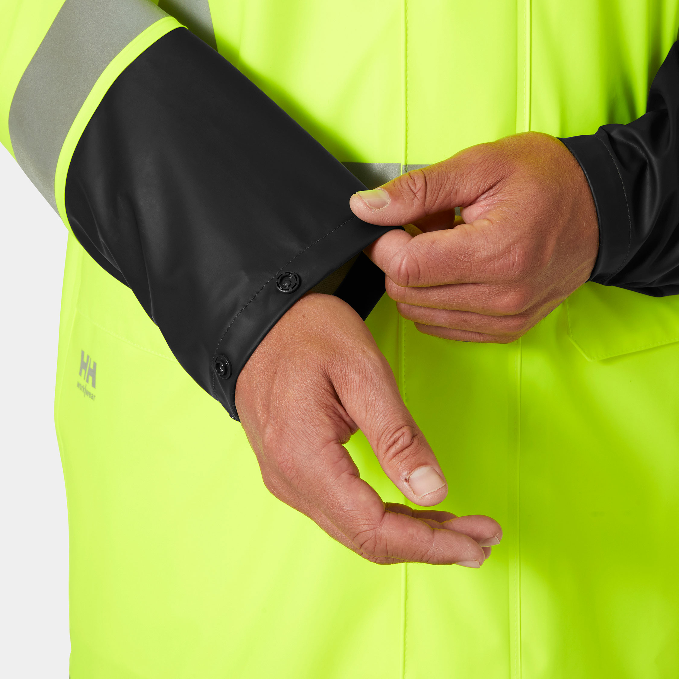 Helly Hansen Addvis raincoat, Hi-vis yellow/Ebony, large image number 5