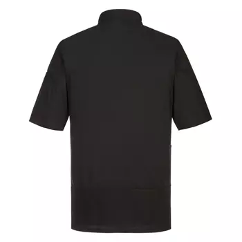 Portwest Surrey short-sleeved chefs jacket, Black