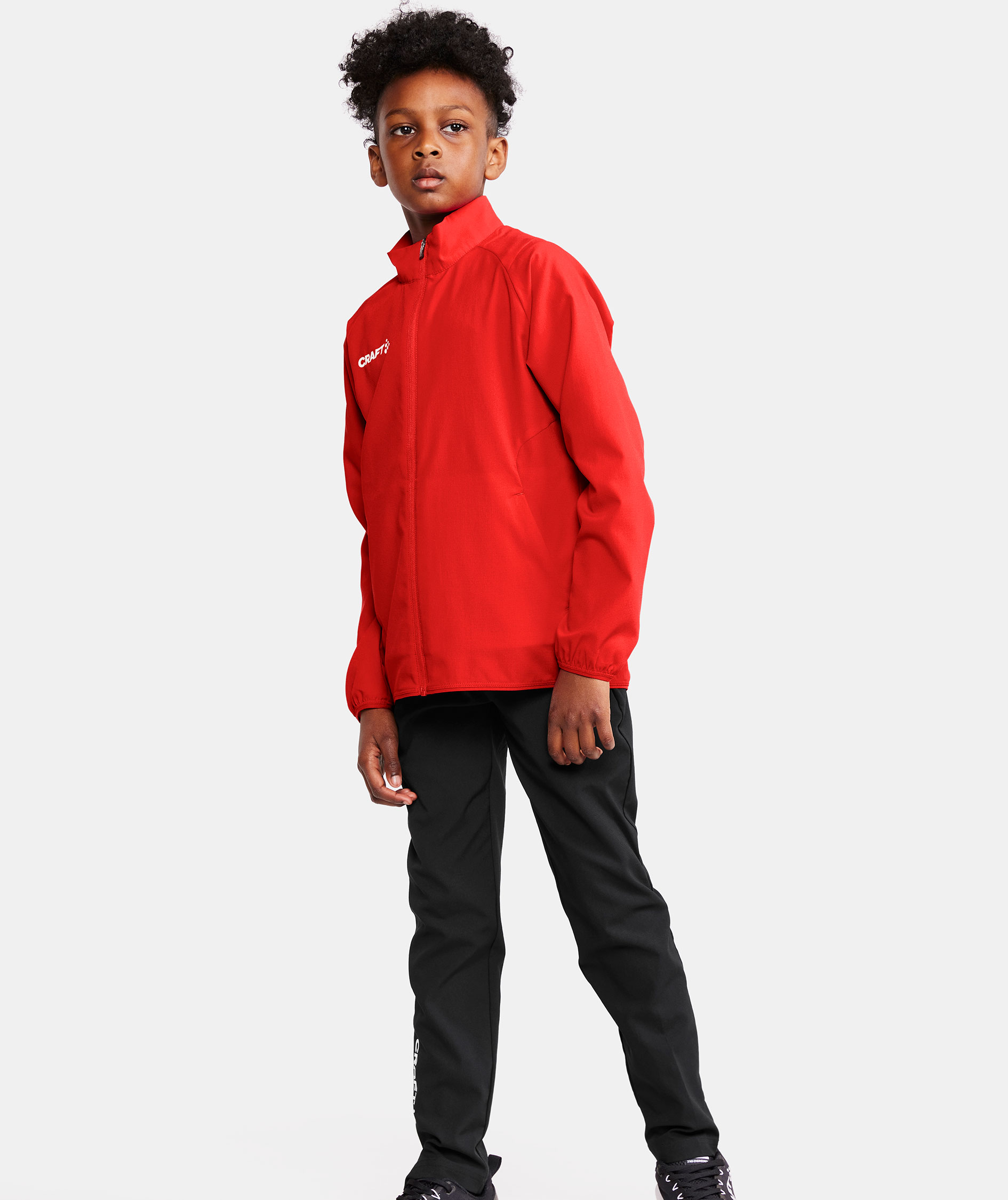 Craft Rush 2.0 cardigan til b&oslash;rn, Bright red, large image number 1