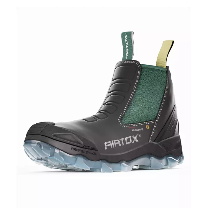 Airtox GLC safety boots S3, Black/Green, large image number 1