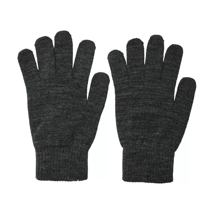 Vero Moda VMWILDE dame strikkehansker, Dark Grey Melange, Dark Grey Melange, large image number 0