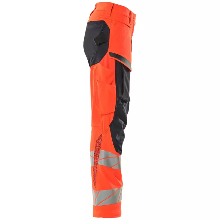 Mascot Accelerate Safe women's work trousers full stretch, Hi-Vis Red/Dark Marine, large image number 2