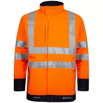 Lyngsøe softshell jacket, Hi-vis Orange/Marine