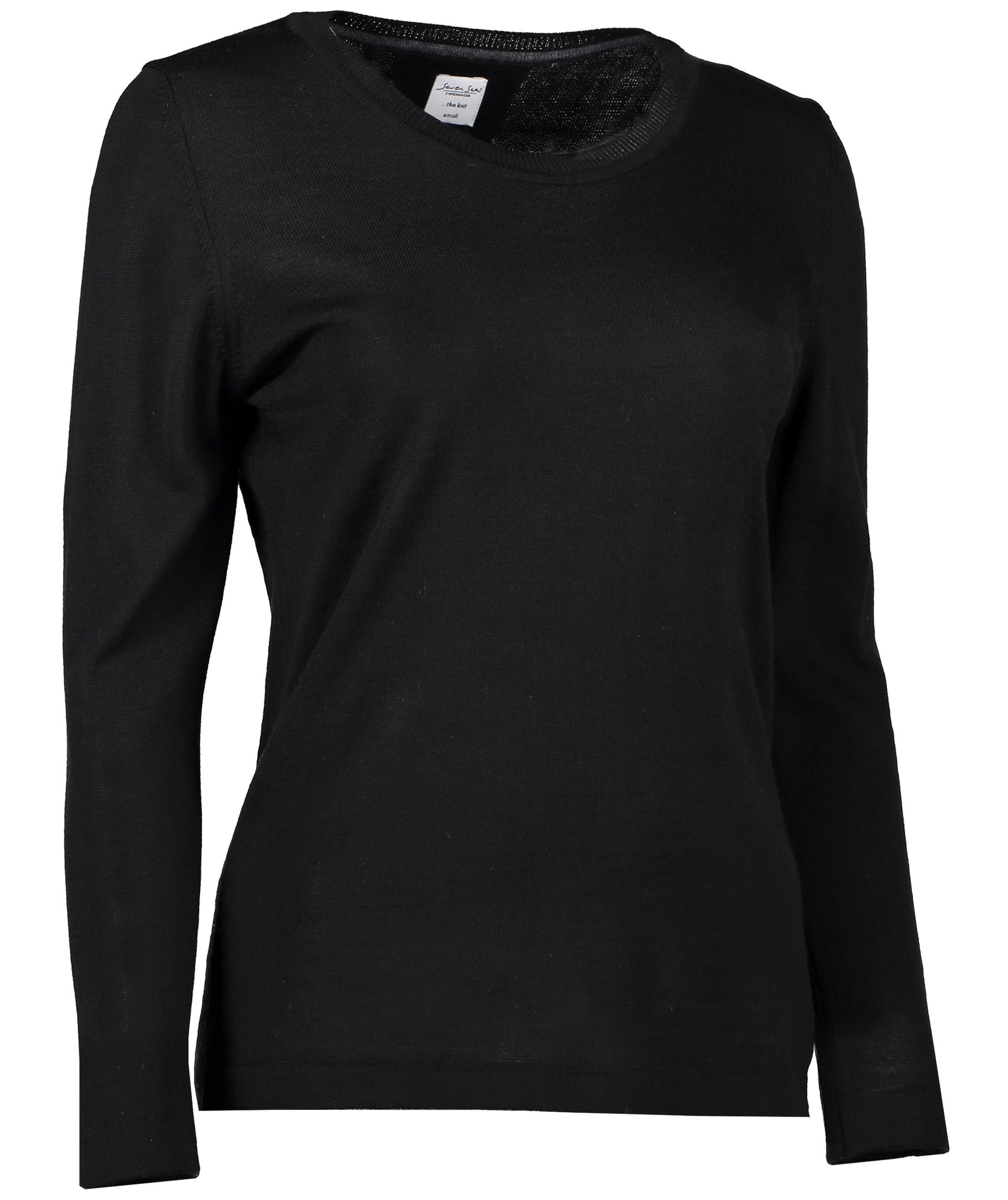 Seven Seas Damen Strickpullover mit Merinowolle, Black, large image number 2