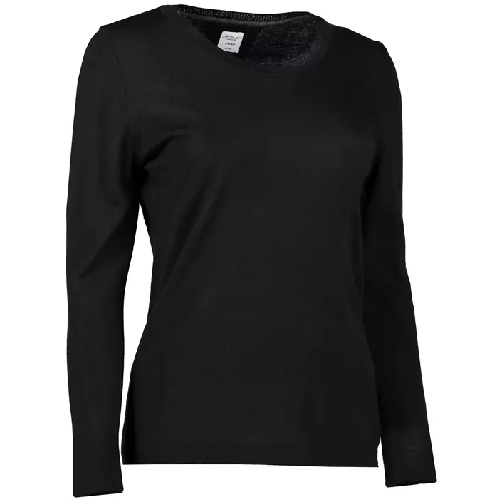 Seven Seas stickad tröja dam med merinoull, Black, large image number 2
