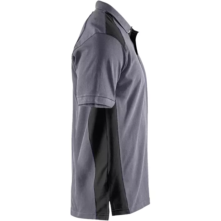 Blåkläder pikétröja, Mellangrå/svart, large image number 3