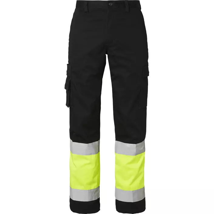 Top Swede service trousers 2070, Black/Hi-Vis Yellow, large image number 0