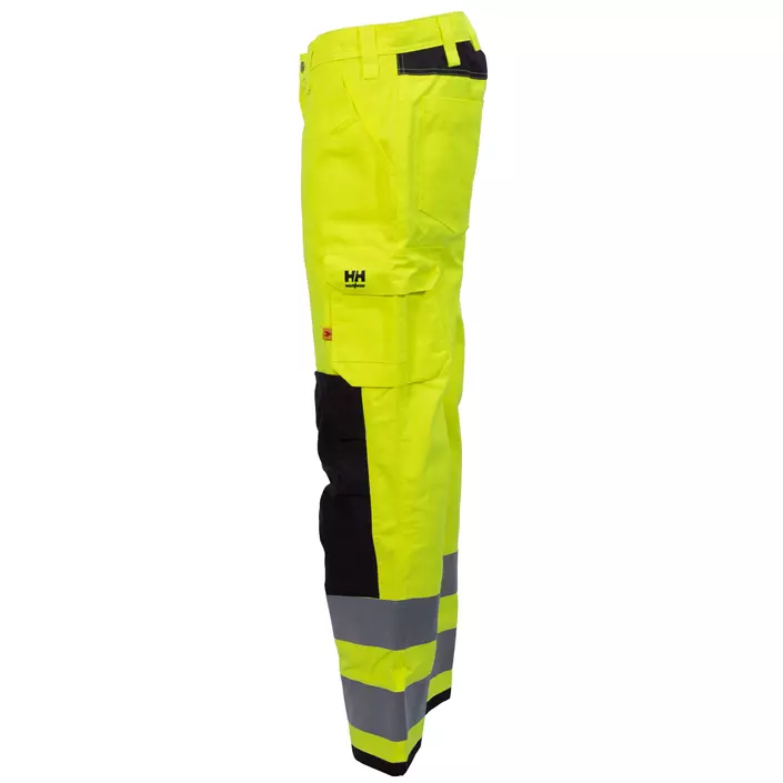 Helly Hansen Brent arbeidsbukse, Hi-vis gul/charcoal, large image number 3