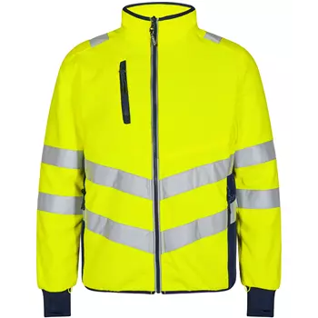 Engel Safety fleece jacket, Yellow/Blue Ink