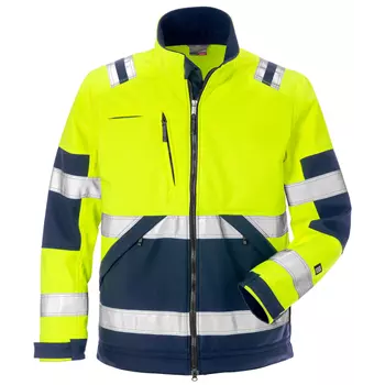 Fristads Gen Y softshell jacket 4083, Hi-vis Yellow/Marine