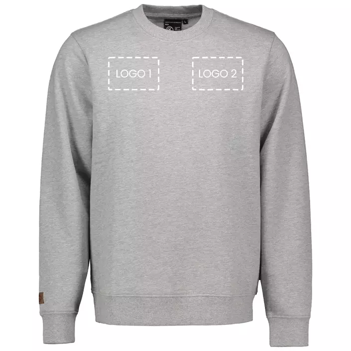 Westborn sweatshirt med logotryck, , large image number 1