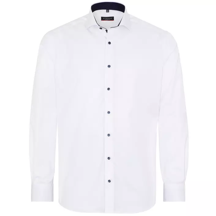 Eterna Cover Modern fit skjorta med kontrast, White, large image number 0