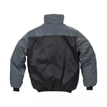 Kansas Icon pilot jacket, Black/Grey