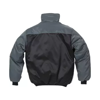 Kansas Icon pilot jacket, Black/Grey