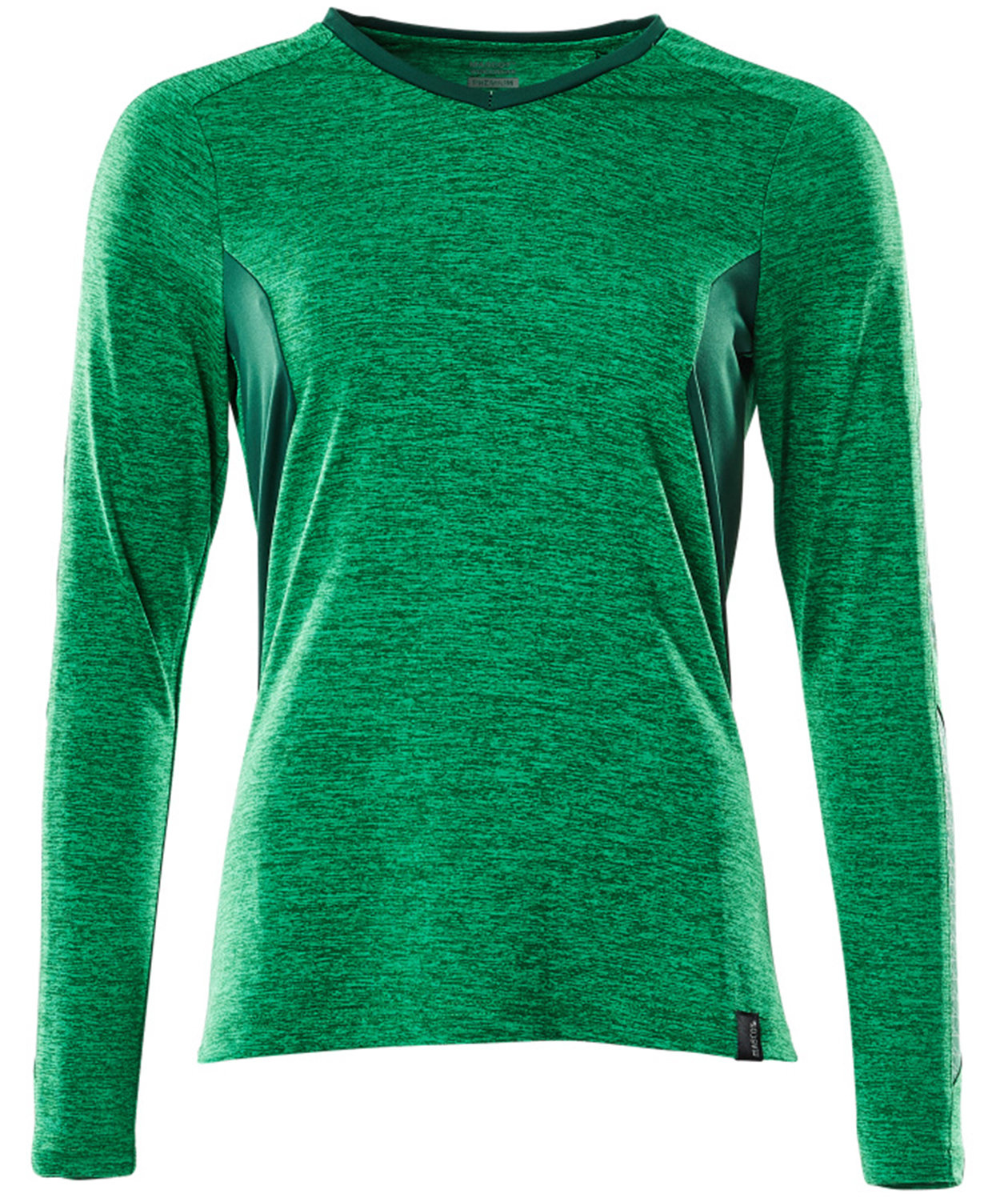 Mascot Accelerate Coolmax l&aring;ng&auml;rmad T-shirt dam, Gr&auml;sgr&ouml;n/gr&ouml;n