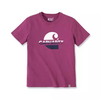 Carhartt Graphic dame T-shirt, Magenta Agate