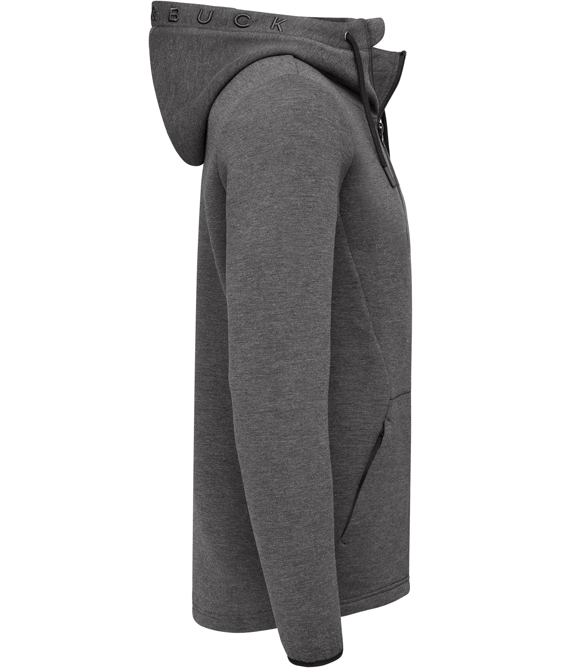 Cutter & Buck Pemberton Kapuzensweatshirt mit Rei&szlig;verschluss, Anthracite melange, large image number 2