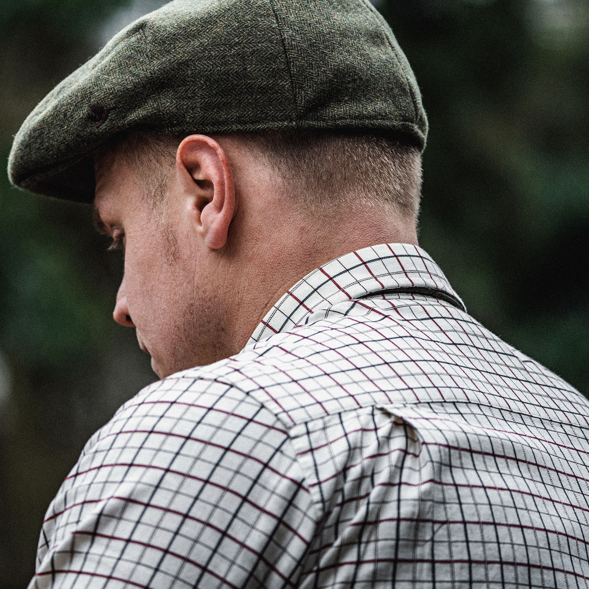 Seeland Oxford Shooting shirt, Grape leaf/Terracotta check, large image number 7
