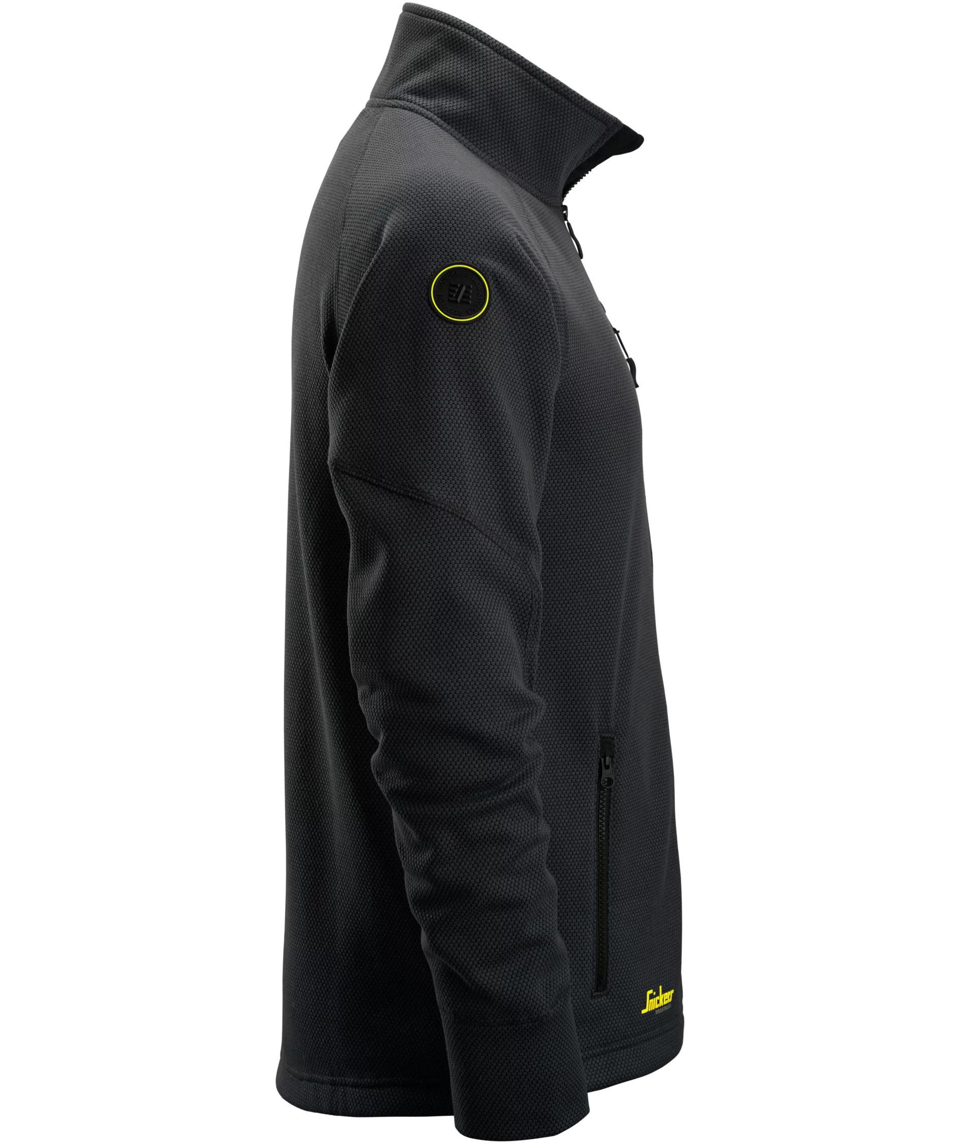 Snickers FlexiWork fleece cardigan 8042, Black, large image number 5