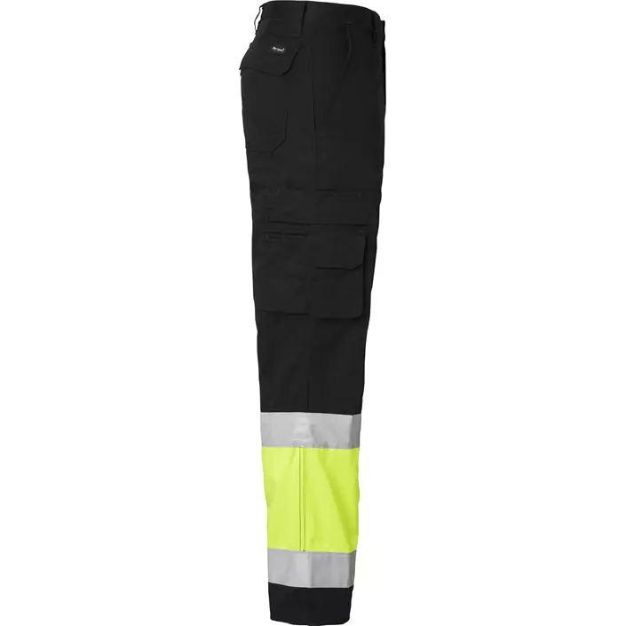 Top Swede service trousers 2070, Black/Hi-Vis Yellow, large image number 2