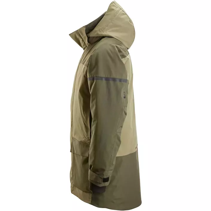 Snickers AllroundWork parkajakke 1801, Khaki Green/Dark Khaki Green, large image number 5