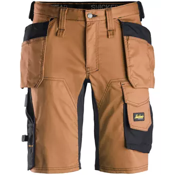 Snickers AllroundWork craftsman shorts 6141, Brown/Black