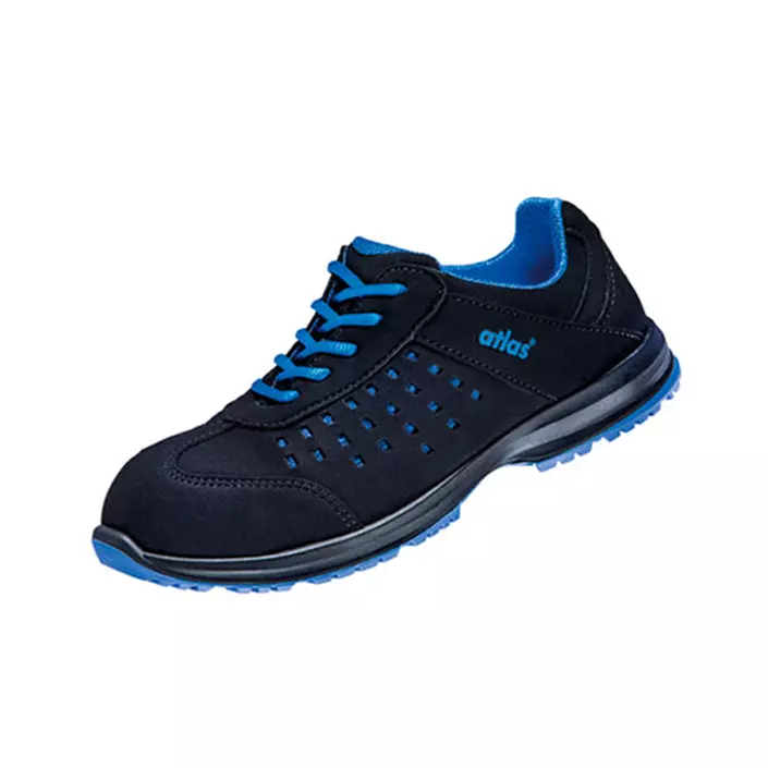 Atlas GX 133 2.0 Black women's safety shoes S1, Black/Blue, large image number 0