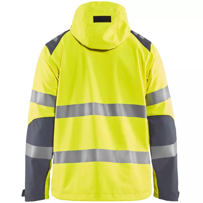 Blåkläder softshell jacket, Hi-vis Yellow/Grey, large image number 1