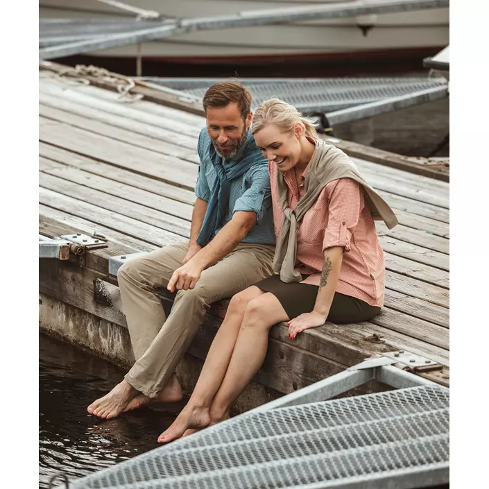 Pinewood NatureSafe dameskjorte, Brick Pink/Off White, large image number 10