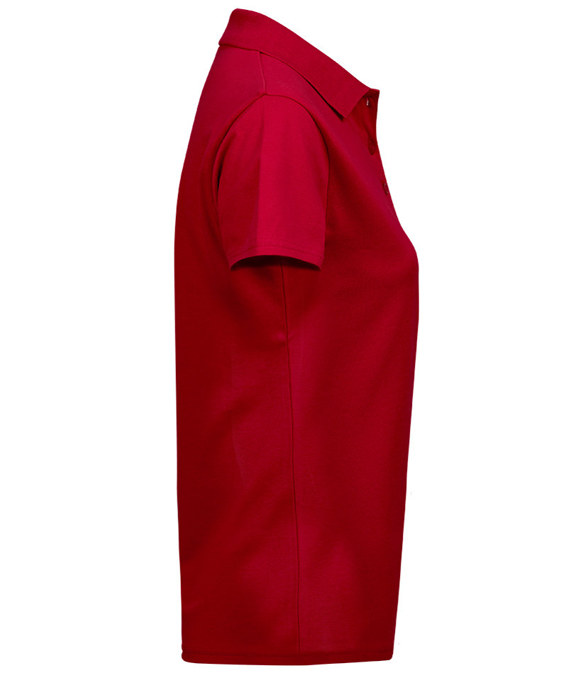 Tee Jays Luxury Stretch Damen Poloshirt, Rot, large image number 2