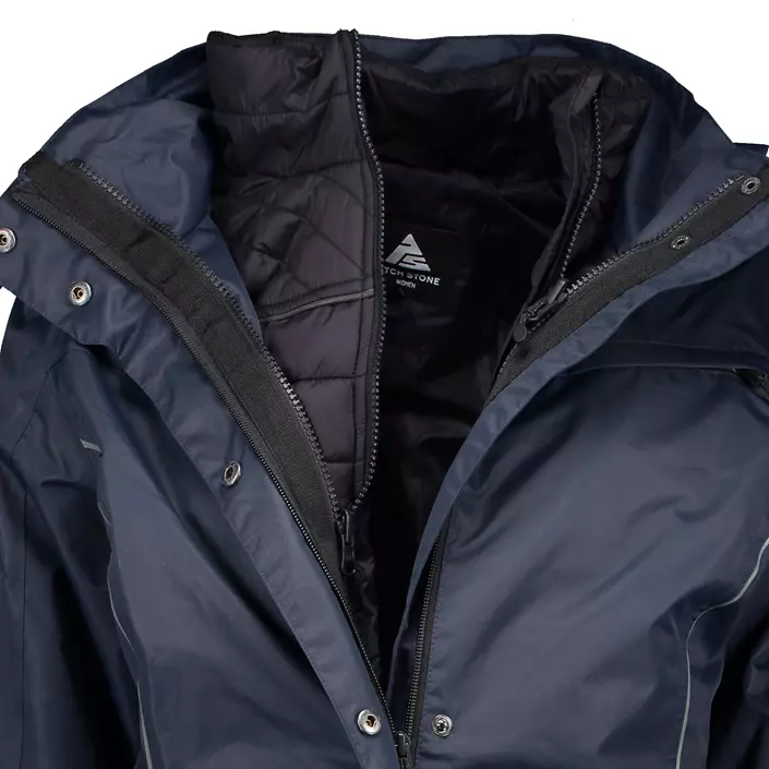 Pitch Stone Active-Pro Zip-in dame skaljakke, Navy, large image number 4