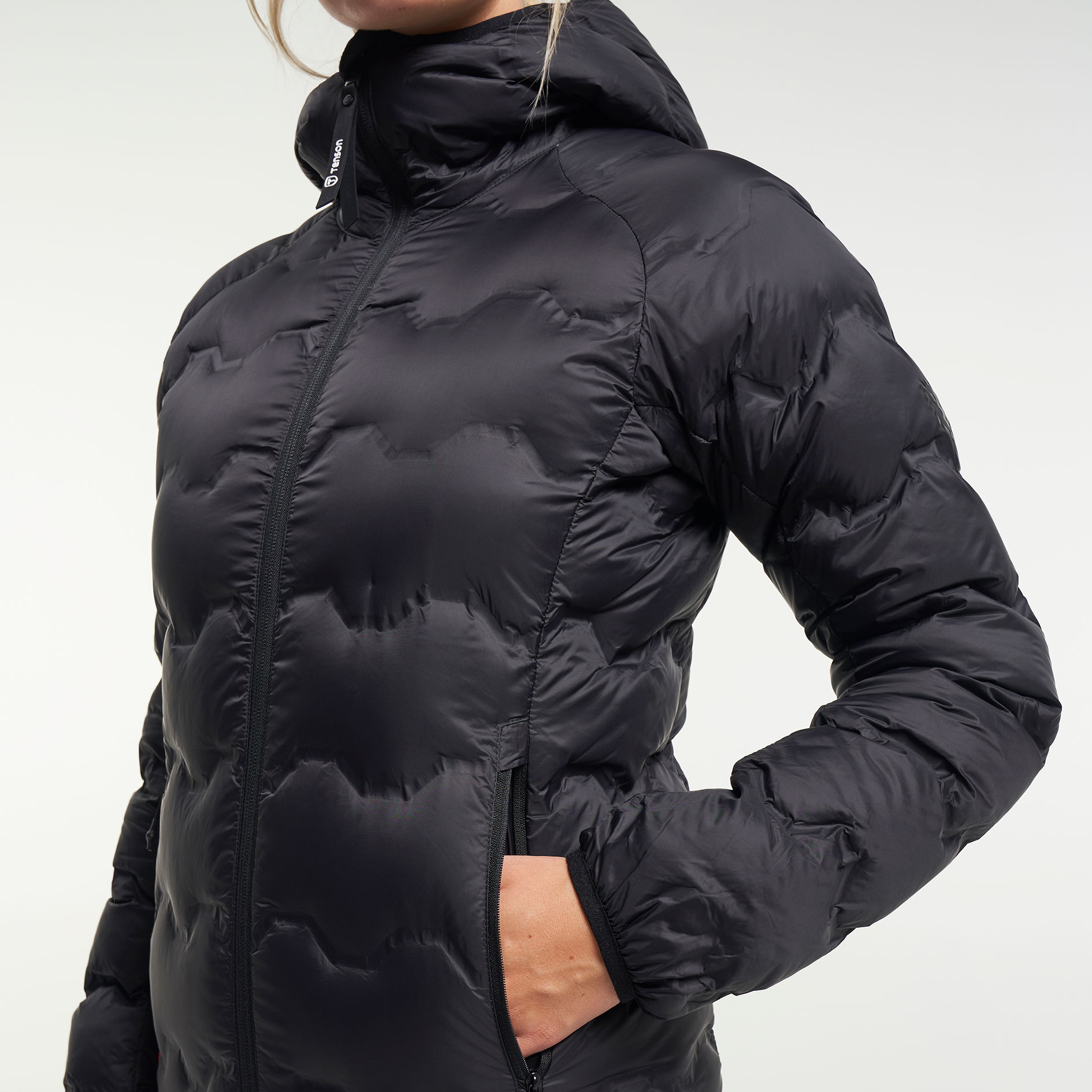 Tenson TXlite Shibui women's down jacket, Black, Black, large image number 6