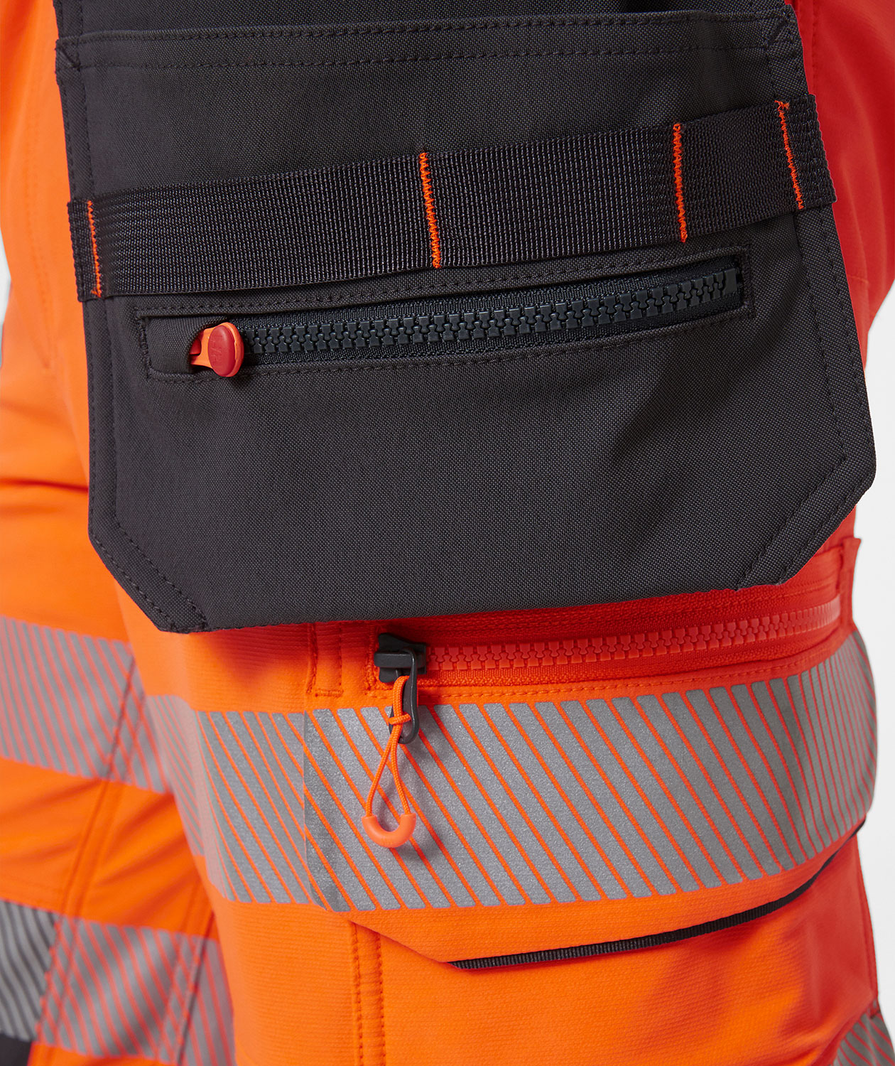 Helly Hansen ICU BRZ hantverkspiratbyxa full stretch, Varsel Orange/Ebony, large image number 5