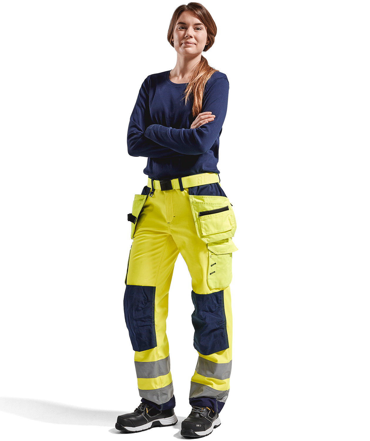 Bl&aring;kl&auml;der women's long-sleeved T-shirt, Marine Blue