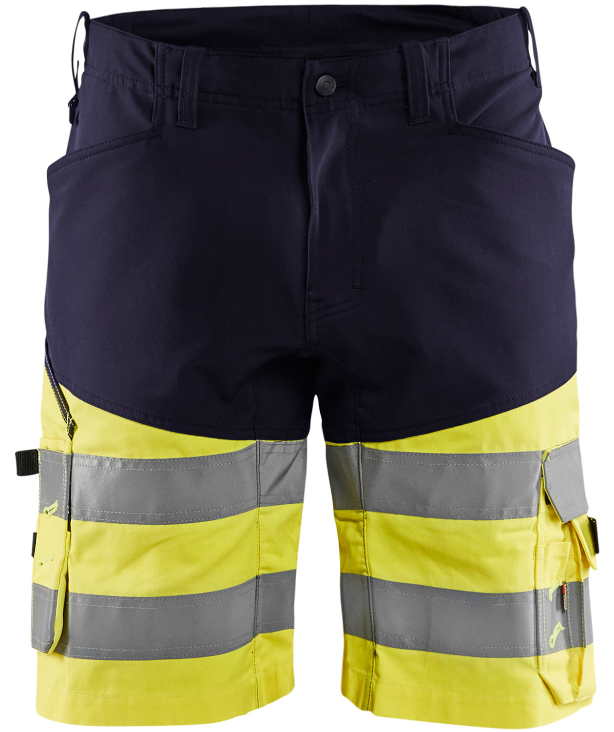 Bl&aring;kl&auml;der work shorts, Marine/Hi-Vis yellow