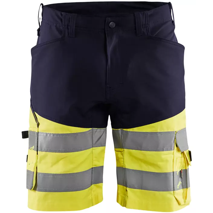 Blåkläder arbejdsshorts, Marine/Hi-Vis gul, large image number 0