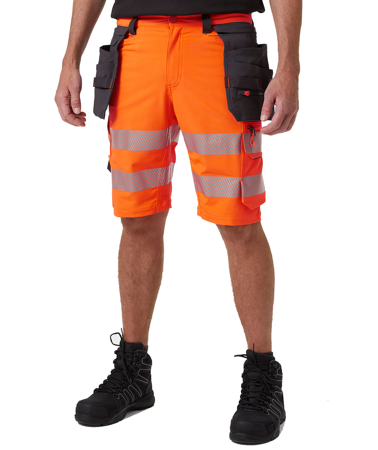 Helly Hansen ICU craftsman shorts full stretch, Hi-vis Orange/Ebony