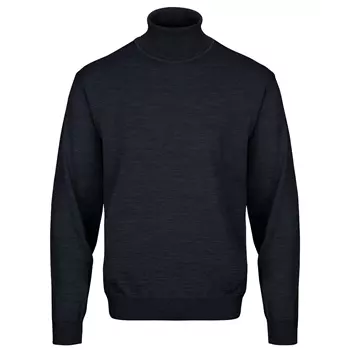 Belika Bologna strikket rullekrage genser med merinoull, Dark navy