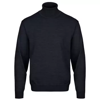 Belika Bologna knitted turtleneck sweater with merino wool, Dark navy