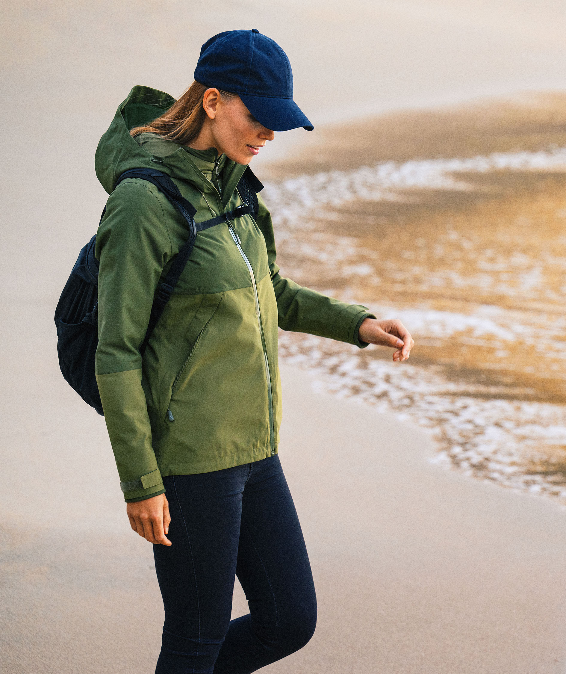 J. Harvest Sportswear Northville dame skalljakke, Khaki Green, large image number 5