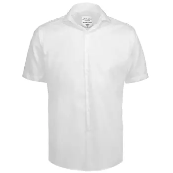 Seven Seas modern fit Fine Twill kortärmad skjorta, Vit