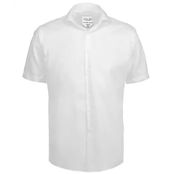 Seven Seas modern fit Fine Twill kortærmet skjorte, Hvid