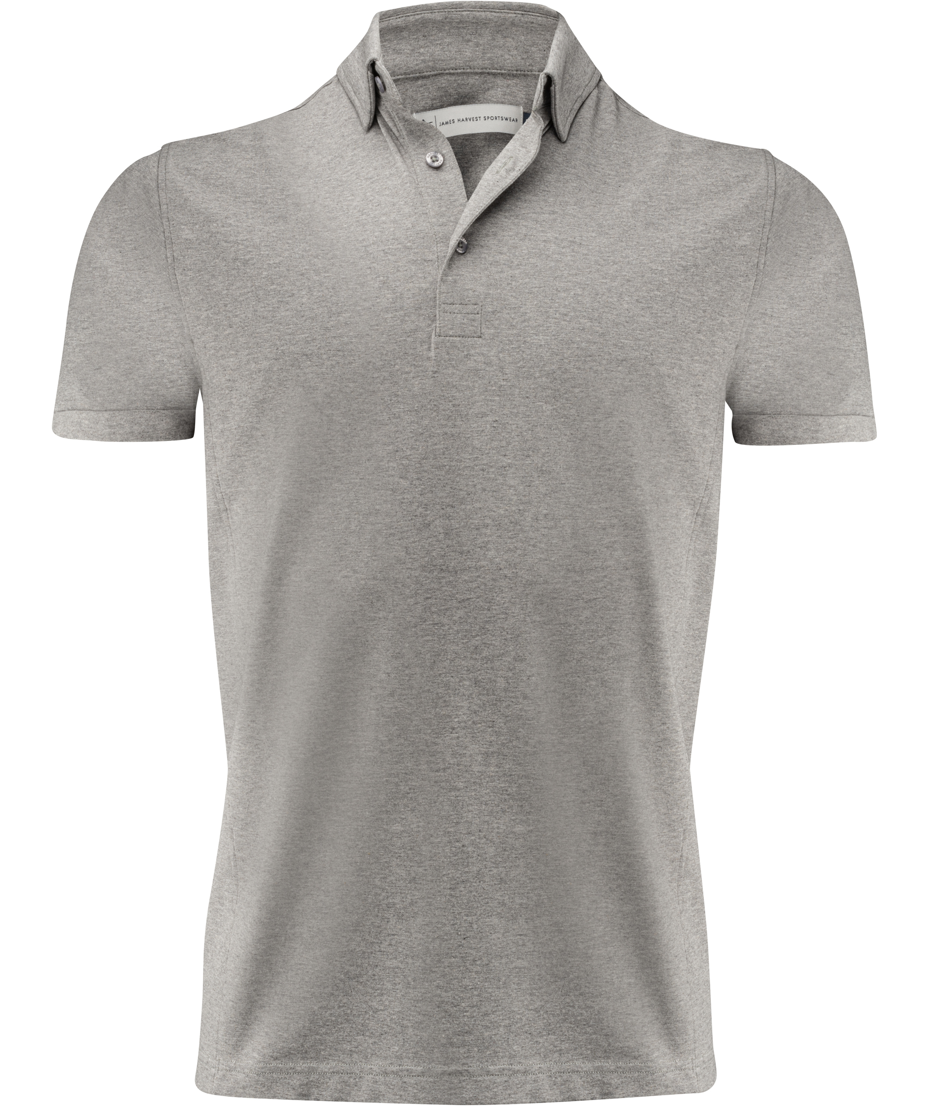 J. Harvest Sportswear American polo shirt, Grey melange, Grey melange, swatch