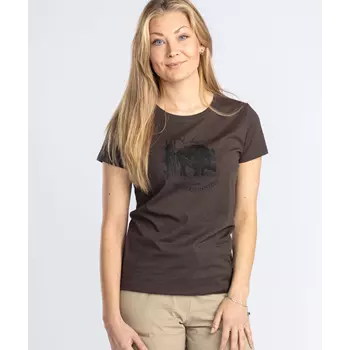 Pinewood Wild Boar dame T-shirt, Suede Brown
