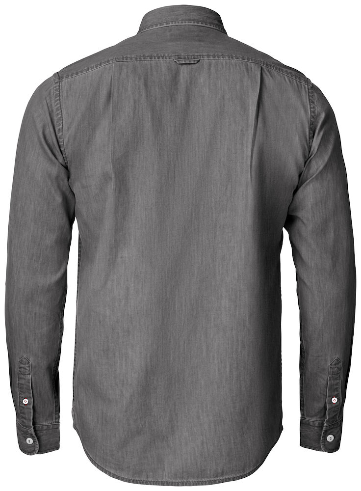 Cutter & Buck Ellensburg Modern fit denim shirt, Denim Grey