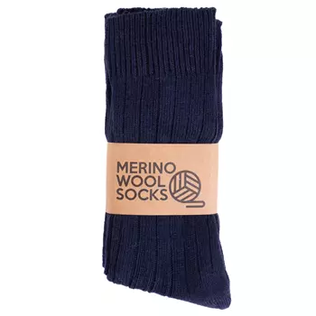 3-pack socks with merino wool, Dark navy