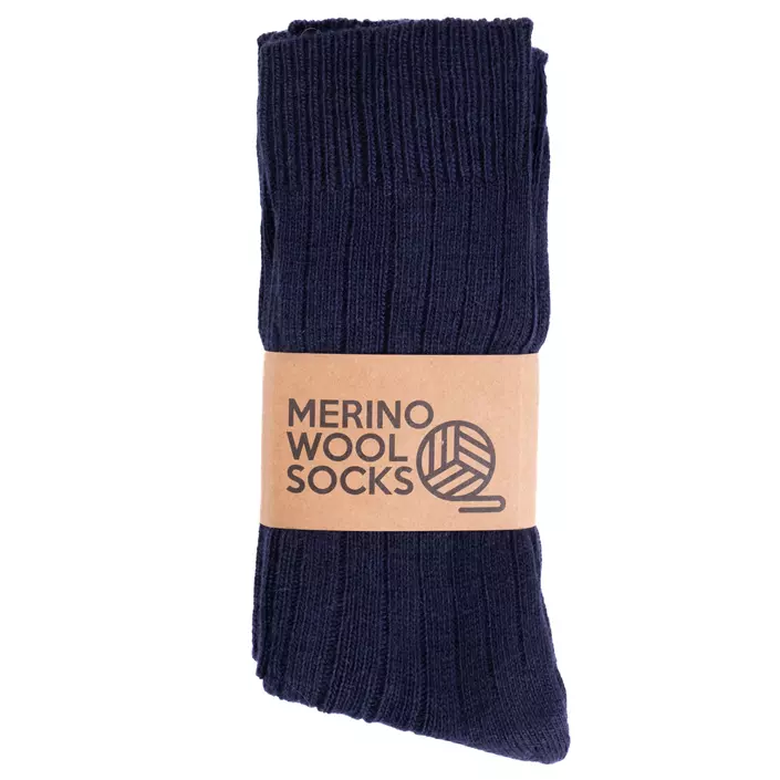 3-pack socks with merino wool, Dark navy, large image number 1
