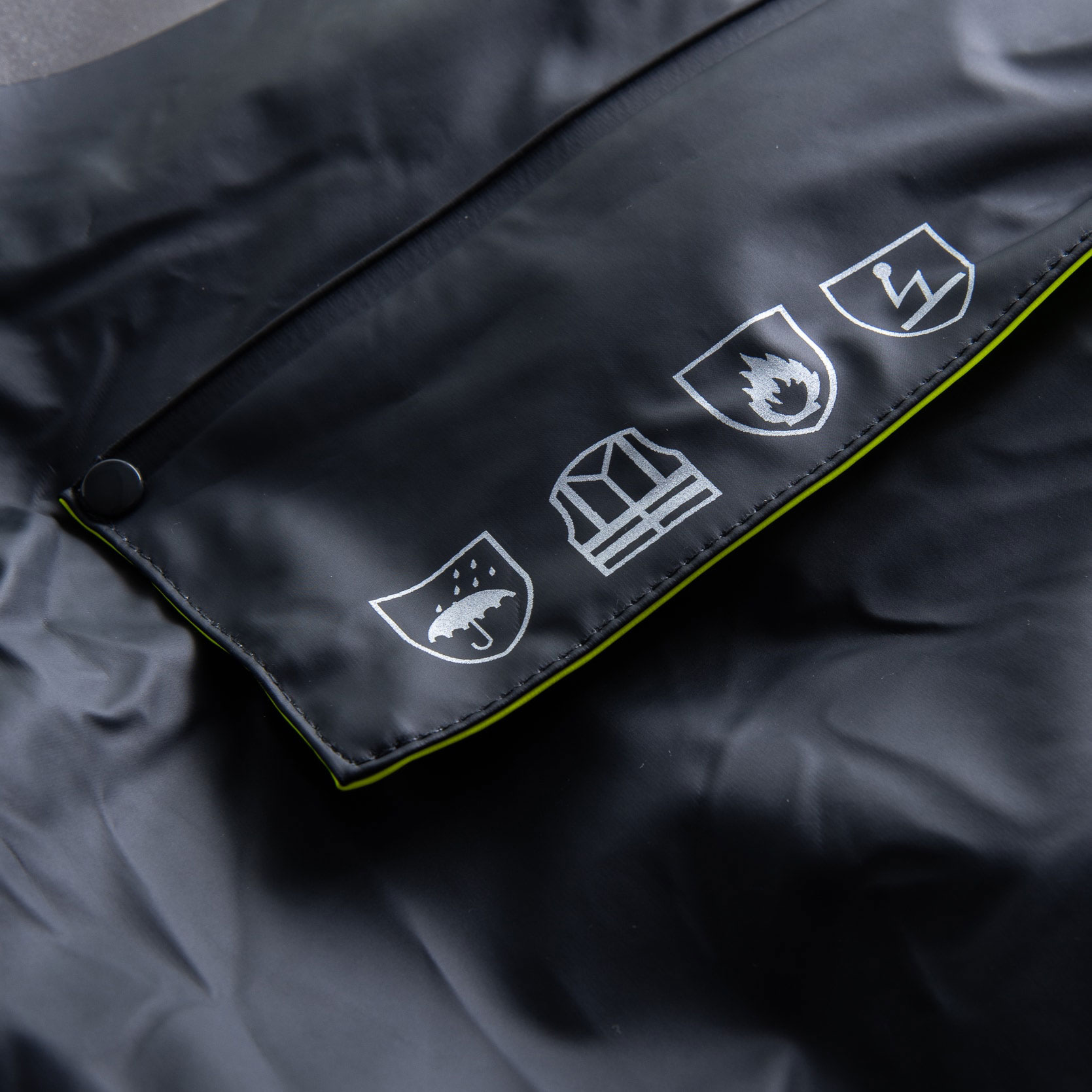 Lyngs&oslash;e Multinorm PU termokedeldragt, Hi-vis&nbsp;Gul/Marine, large image number 3