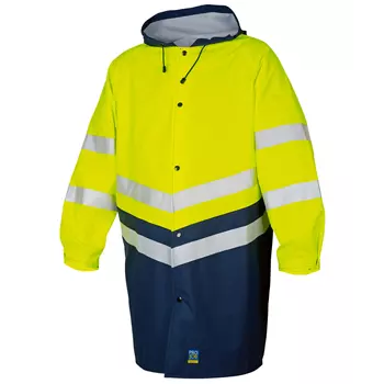 ProJob raincoat 6403, Hi-vis Yellow/Marine