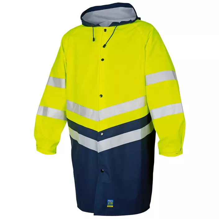 ProJob raincoat 6403, Hi-vis Yellow/Marine, large image number 0
